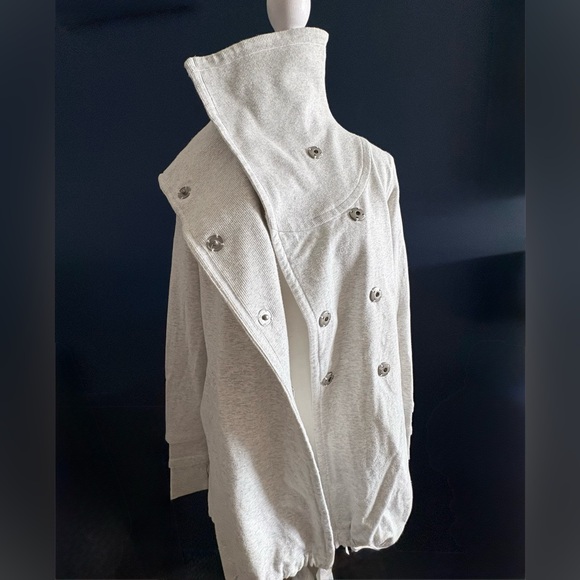 Sz4 Lululemon Gratitude Wrap jacket heathered white - Picture 6 of 10